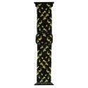 Beline pasek Apple Watch Textile 38/40/41mm czarno-limonkowy black/lime