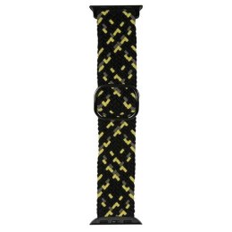 Beline pasek Apple Watch Textile 42/44/45/49mm czarno-limonkowy black/lime