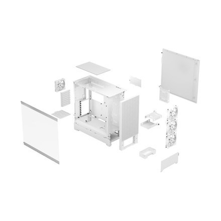 Fractal Design | Pop XL Air RGB | Okno boczne | White TG Clear Tint | E-ATX do 280 mm, ATX, mATX, Mini ITX | Zasilacz w zestawie