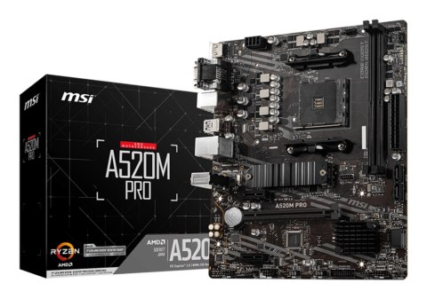 MSI A520M PRO Socket AM4 micro ATX
