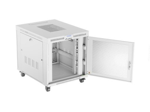 SZAFA INSTALACYJNA RACK STOJĄCA 19" 15U 800X1000 SZARA DRZWI PERFOROWANE LCD LANBERG (FLAT PACK)