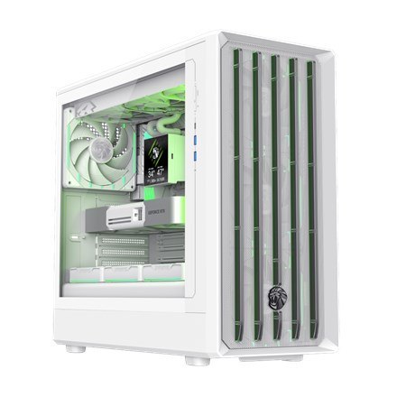 GameMax CLAW 460 WH Midi Tower Biały