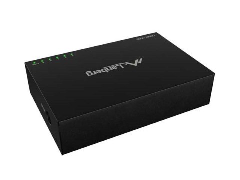 LANBERG SWITCH DSM1-1005 5X1GB/S NIEZARZĄDZALNY GIGABIT ETHERNET DESKTOP 12V (OBUDOWA METALOWA)