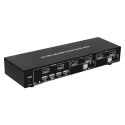 Techly IDATA DP-KVM2 przełącznik KVM Czarny