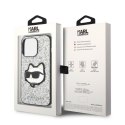 Karl Lagerfeld KLHCP14LG2CPS iPhone 14 Pro 6,1" srebrny/silver hardcase Glitter Choupette Patch