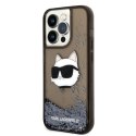 Karl Lagerfeld KLHCP14LLNCHCK iPhone 14 Pro 6,1" czarny/black hardcase Glitter Choupette Head