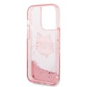 Karl Lagerfeld KLHCP14LLNCHCP iPhone 14 Pro 6,1" różowy/pink hardcase Glitter Choupette Head