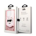 Karl Lagerfeld KLHCP14LLNCHCP iPhone 14 Pro 6,1" różowy/pink hardcase Glitter Choupette Head