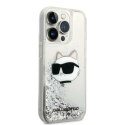 Karl Lagerfeld KLHCP14LLNCHCS iPhone 14 Pro 6,1" srebrny/silver hardcase Glitter Choupette Head