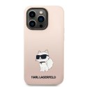 Karl Lagerfeld KLHCP14LSNCHBCP iPhone 14 Pro 6,1" hardcase różowy/pink Silicone Choupette