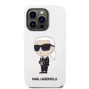 Karl Lagerfeld KLHCP14LSNIKBCH iPhone 14 Pro 6,1" hardcase biały/white Silicone Ikonik