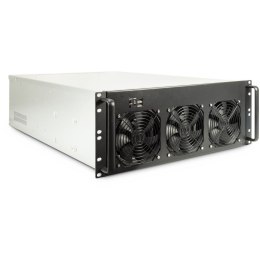 Inter-Tech 4F28 Rack Czarny, Srebrny