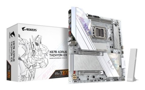 GIGABYTE X870 AORUS TACHYON ICE AMD X870 Gniazdo AM5 Rozszerzone ATX