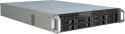 Inter-Tech IPC 2U-2408 Rack Czarny, Stal nierdzewna