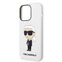 Karl Lagerfeld KLHCP14LSNIKBCH iPhone 14 Pro 6,1" hardcase biały/white Silicone Ikonik