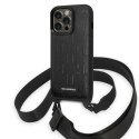 Karl Lagerfeld KLHCP14LSTMMK iPhone 14 Pro 6,1" hardcase czarny/black Monogram Plaque Logo Strap