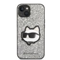 Karl Lagerfeld KLHCP14MG2CPS iPhone 14 Plus 6,7" srebrny/silver hardcase Glitter Choupette Patch