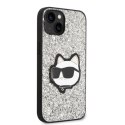 Karl Lagerfeld KLHCP14MG2CPS iPhone 14 Plus 6,7" srebrny/silver hardcase Glitter Choupette Patch