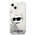 Karl Lagerfeld KLHCP14MLNCHCS iPhone 14 Plus 6,7" srebrny/silver hardcase Glitter Choupette Head