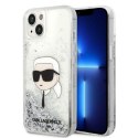 Karl Lagerfeld KLHCP14MLNKHCH iPhone 14 Plus 6,7" srebrny/silver hardcase Glitter Karl Head