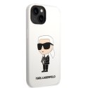 Karl Lagerfeld KLHCP14MSNIKBCH iPhone 14 Plus 6,7" hardcase biały/white Silicone Ikonik