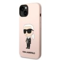 Karl Lagerfeld KLHCP14MSNIKBCP iPhone 14 Plus 6,7" hardcase różowy/pink Silicone Ikonik