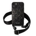 Karl Lagerfeld KLHCP14MSTMMK iPhone 14 Plus 6,7" hardcase czarny/black Monogram Plaque Logo Strap