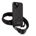 Karl Lagerfeld KLHCP14SSTMMK iPhone 14 6,1" hardcase czarny/black Monogram Plaque Logo Strap