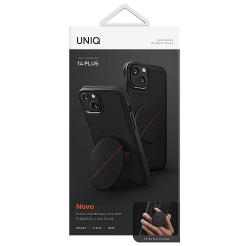 Uniq etui Novo iPhone 14 Plus 6,7" czarny/midnight black