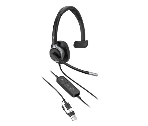 Słuchawki przewodowe HP Poly Mission 615 Monaural USB Wired Headset