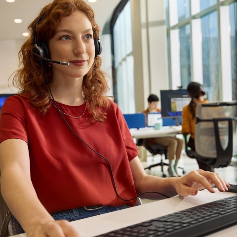 Słuchawki przewodowe HP Poly Mission 625 Stereo USB Wired Headset