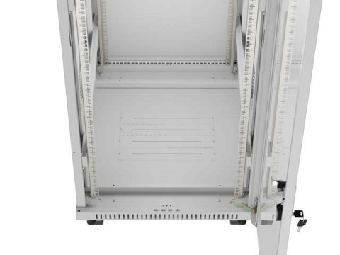 LANBERG SZAFA INSTALACYJNA RACK STOJĄCA 19" 32U 600X800 SZARA DRZWI PRZESZKLONE LCD (FLAT PACK) V2