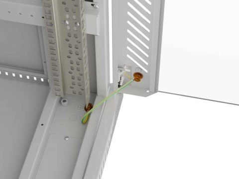 LANBERG SZAFA INSTALACYJNA RACK STOJĄCA 19" 32U 600X800 SZARA DRZWI PRZESZKLONE LCD (FLAT PACK) V2