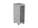 LANBERG SZAFA INSTALACYJNA RACK STOJĄCA 19" 32U 600X800 SZARA DRZWI PRZESZKLONE LCD (FLAT PACK) V2