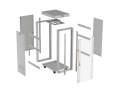 LANBERG SZAFA INSTALACYJNA RACK STOJĄCA 19" 32U 600X800 SZARA DRZWI PRZESZKLONE LCD (FLAT PACK) V2