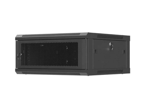 LANBERG SZAFA INSTALACYJNA RACK WISZĄCA 19" 4U 600X600 CZARNA DRZWI PERFOROWANE (FLAT PACK)