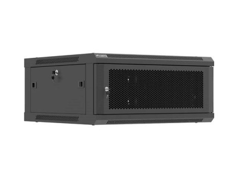 LANBERG SZAFA INSTALACYJNA RACK WISZĄCA 19" 4U 600X600 CZARNA DRZWI PERFOROWANE (FLAT PACK)
