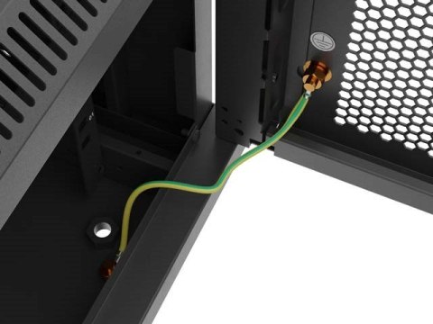 LANBERG SZAFA INSTALACYJNA RACK WISZĄCA 19" 4U 600X600 CZARNA DRZWI PERFOROWANE (FLAT PACK)