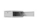 LANBERG SZAFA INSTALACYJNA RACK WISZĄCA 19" 4U 600X600 SZARA DRZWI METALOWE (FLAT PACK)