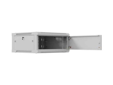 LANBERG SZAFA INSTALACYJNA RACK WISZĄCA 19" 4U 600X600 SZARA DRZWI METALOWE (FLAT PACK)