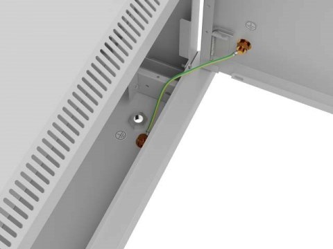 LANBERG SZAFA INSTALACYJNA RACK WISZĄCA 19" 4U 600X600 SZARA DRZWI METALOWE (FLAT PACK)