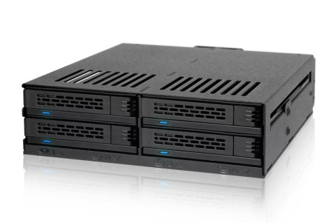 Stacja dokująca Icy Dock MB324SP-B, 0 TB, Serial ATA, Serial ATA II, Serial ATA III, Serial Attached SCSI (SAS), 440 g, Komputer