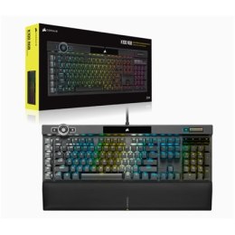 Corsair | K100 RGB Optical | Mechanical Gaming Keyboard | Mechanical Gaming Keyboard | US | Wired | Black/Red