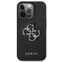 Guess GUHCP13LSA4GSBK iPhone 13 Pro/13 6,1" czarny/black hardcase Saffiano 4G Metal Logo
