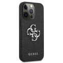 Guess GUHCP13LSA4GSBK iPhone 13 Pro/13 6,1" czarny/black hardcase Saffiano 4G Metal Logo