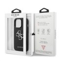 Guess GUHCP13LSA4GSBK iPhone 13 Pro/13 6,1" czarny/black hardcase Saffiano 4G Metal Logo
