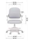 Fotel obrotowy Junior 4.3 Grey