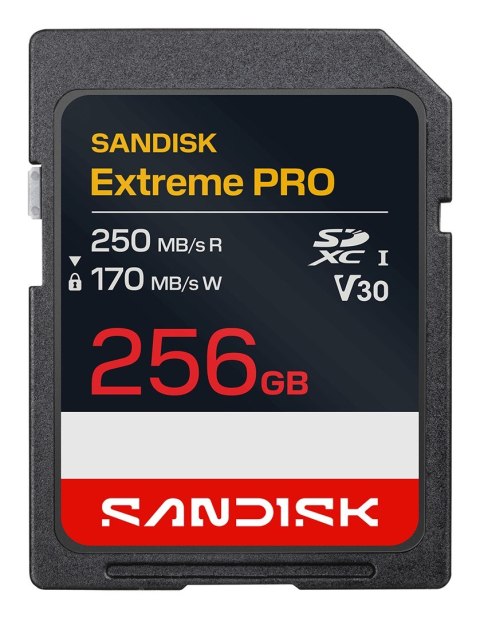 Sandisk Extreme Pro SD UHS-I 256GB SD 250MB/s(R) / 170MB/s(W)