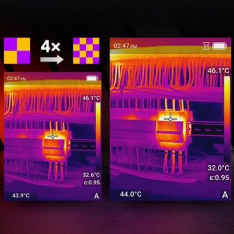 GUIDE SENSMART KAMERA TERMOWIZYJNA 256X192PX, TECHNOLOGIA SUPERIR, WYŚWIETLACZ 3,5", 12H PRACY, PRZENOŚNA I NIEZAWODNA E3