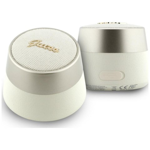 Głośnik Bluetooth Guess 5W Script Metal Logo złoty